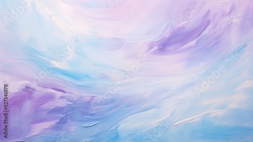 水色と紫の油絵背景_5