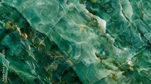 A detailed view showcasing the green texture of a marble surface
