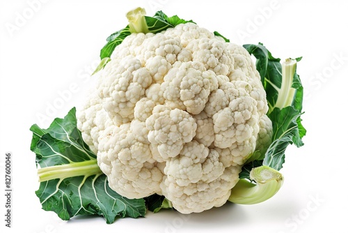 a cauliflower with leaves