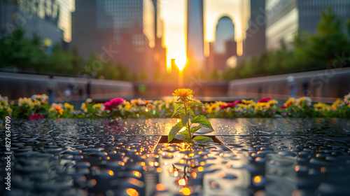 Flower in usa. National memorial days in the United States 