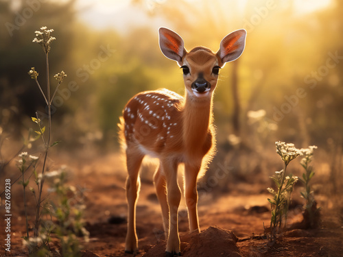 Amidst Africa's wilderness, a baby impala experiences its early days