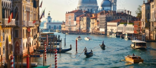 panoramic view of Venice, tourist destinations, europe