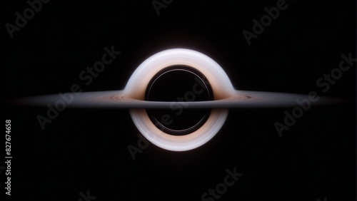 Fantasy image of a black hole in space