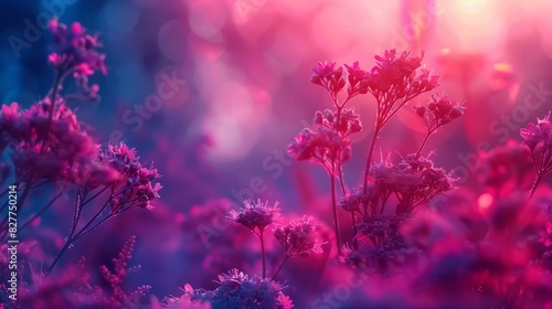  A tight shot of a bouquet of flowers with indistinct luminaires in the backdrop, and an imprecise floral arrangement in the foreground, surrounded by a hazy