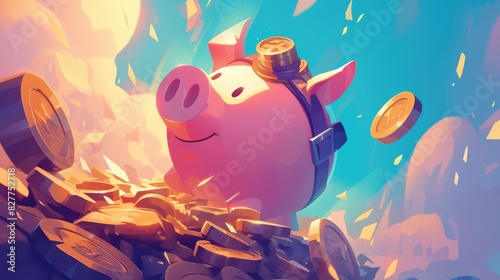 Discover the charm of the piggy bank as your trusted ally in building up your savings