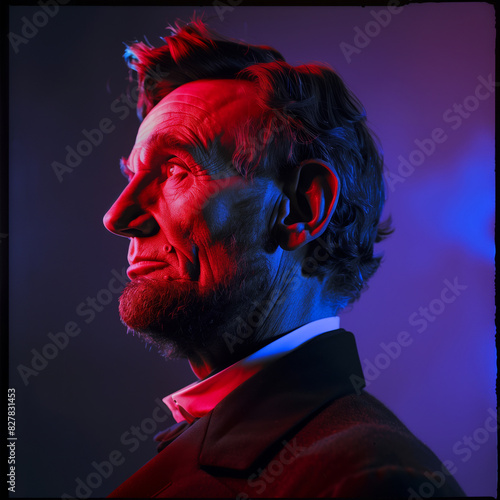 Modern AI Portrait of Abraham Lincoln (Make Abraham Great Again)