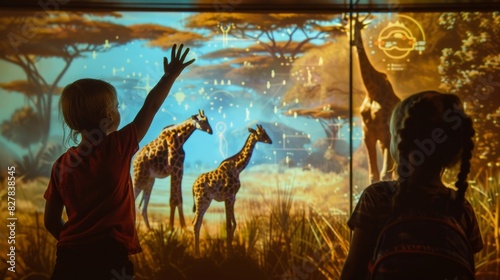 A holographic safari where kids can watch holographic animals roam free in the African savannah.