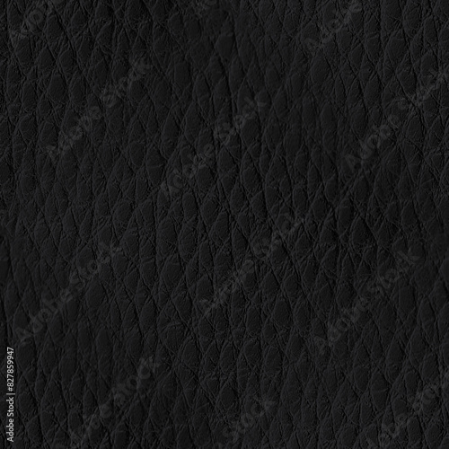 Leather surface in black color. Fashion feminine background.