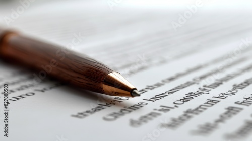 The Pen on Document
