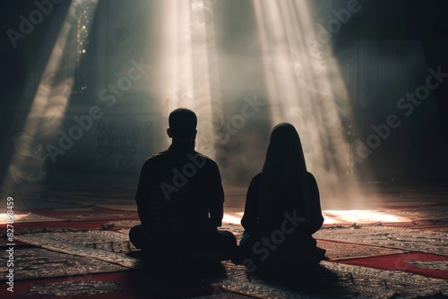 Couples Praying Namaz Together