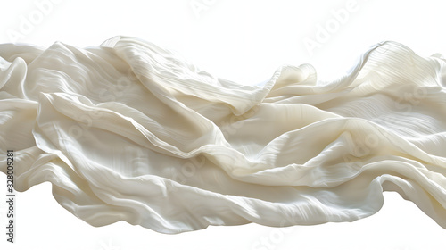 Wrinkled fabric png, transparent design isolated on white background, studio photography, png 