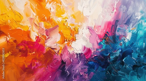 In this abstract masterpiece, An artist's vision comes to life It captures the essence of beauty and creativity with a variety of colors and shapes. It's a testament to endless possibilities.