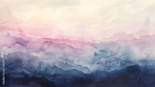 Soft pastel watercolor washes forming an ethereal backdrop