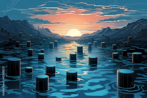 Illustrate data lakes storing immense amounts of information