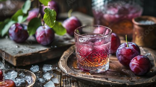Plum wine, or Umeshu, is made by steeping fresh Japanese plums (ume) in shochu or white liquor with sugar. This liqueur is delightful in mixed drinks due to its appealing fruity aroma and sweetness.