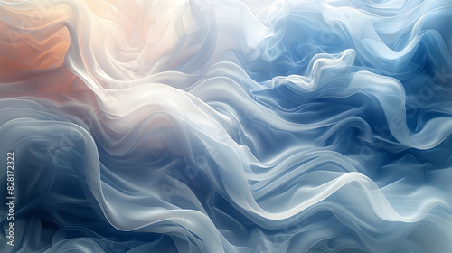 abstract blue background with smoke, Beautiful background of smoke on black background