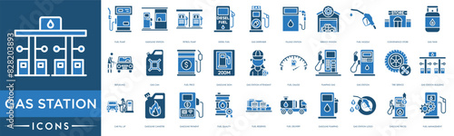 Gas station icon. Fuel Pump, Gasoline Station, Petrol Pump, Diesel Fuel, Gas Dispenser, Filling Station, Service Station, Fuel Nozzle, Convenience store, Gas Tank
