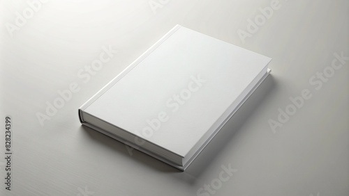 Blank white softcover book mockup
