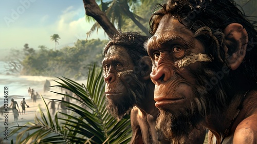 Neanderthal Family Portrait