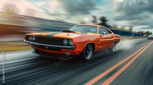 High-performance muscle cars and racing vehicles with turbochargers and superchargers