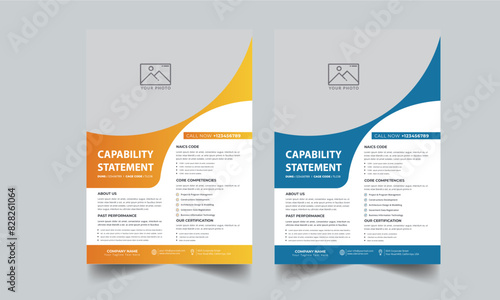 Capability Statement Template Design.