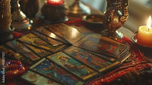 Tarot cards: Magic, esoteric, occultism. Future prediction.