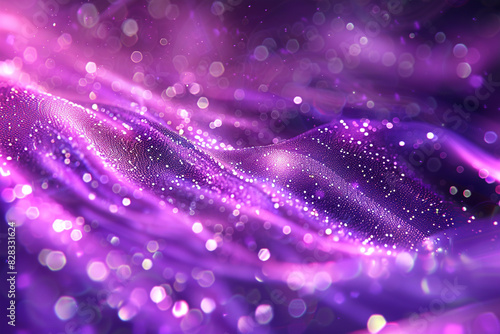 Luxurious sparkle in an abstract violet backdrop with glamorous textures.