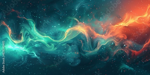 Dazzling Nebula in the Night Sky