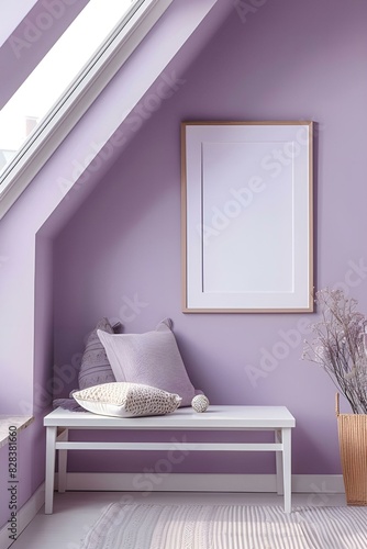Nowoczesne wnętrze sypialni w pastelowych kolorach