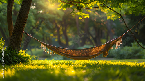 A hammock hanging from a tree