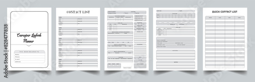 Editable Caregiver Log Book Planner kdp Interior printable template design.