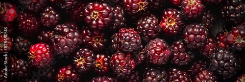 Marionberry texture background, subgenus Rubus fruits pattern, many blackberry cultivar mockup
