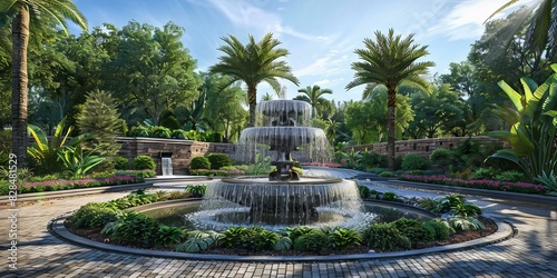 Picturesque Garden Fountain