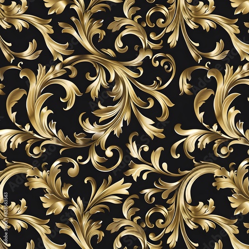 Damask floral pattern 