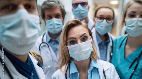 Medical Professionals in Masks: Corona Virus Concept
