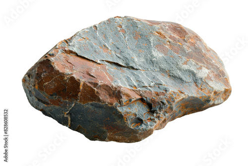 A large rock isolated on a white background