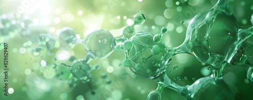 Visualization of a green chemistry approach to polymer synthesis, using biodegradable and nontoxic materials