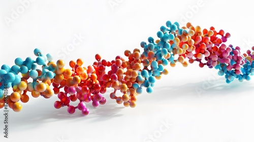 Illustrate carbohydrates from a frontal perspective using a digital CG 3D technique