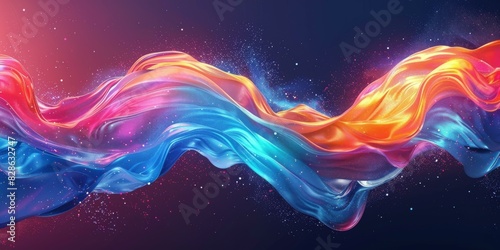 Silky space waves dancing through a kaleidoscope