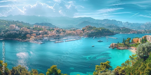 Mallorca in Spain skyline panoramic view