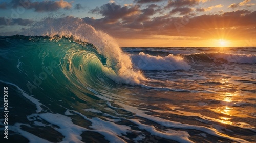 wave over the sea