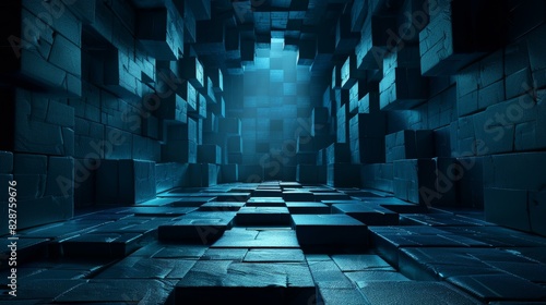 Futuristic Sci-Fi Dungeon Corridor