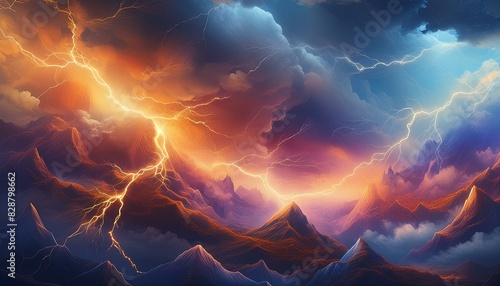 A Dance of Light: Captivating Abstract Lightning Banner" "Power Unleashed: Enchanting Abstract Lightning Banner"