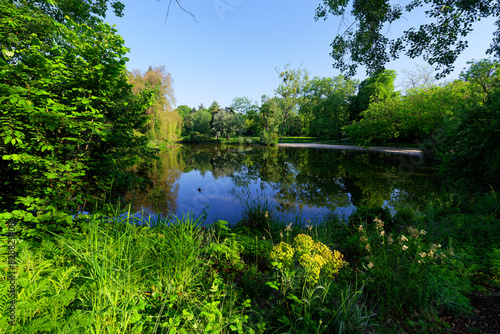 The lake of Saint Mandé in the Vincennes wood
