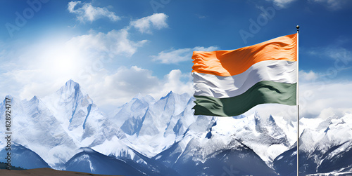 Mountain illustration Happy Independence Day Tiranga Background Download HD