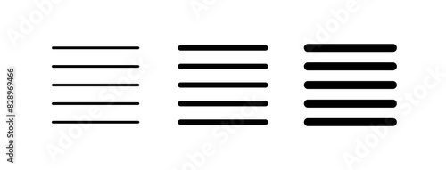 Editable paragraph justified alignments vector icon. Part of a big icon set family. Perfect for web and app interfaces, presentations, infographics, etc