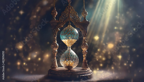 Antique hourglass AI