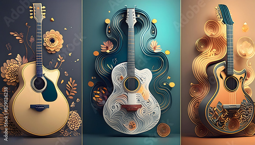Different types of guitars