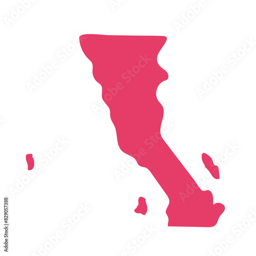 baja california map 