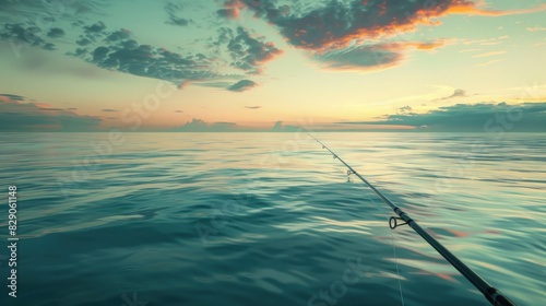 The balance of the ocean and the fishing rod